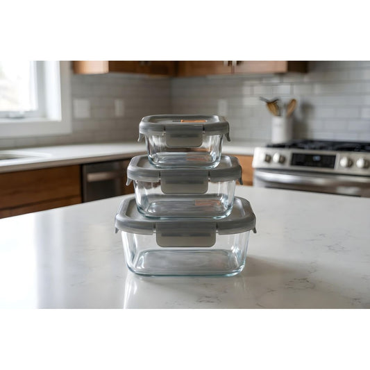 Conjunto de 3 Tupperwares