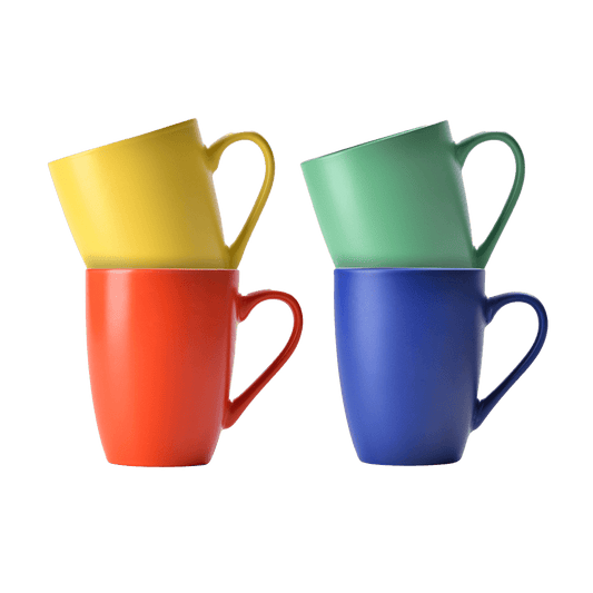 Conjunto de 4 canecas coloridas